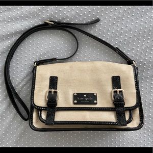 Kate Spade Black and Beige Crossbody Bag